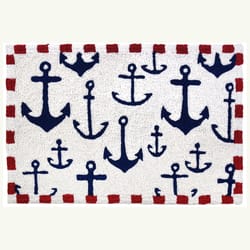 Jellybean 20 in. W X 30 in. L Multi-color Anchors Aweigh Polyester Accent Rug