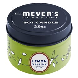 Mrs. Meyer's Clean Day White Lemon Verbena Scent Tin Candle 2.9 oz