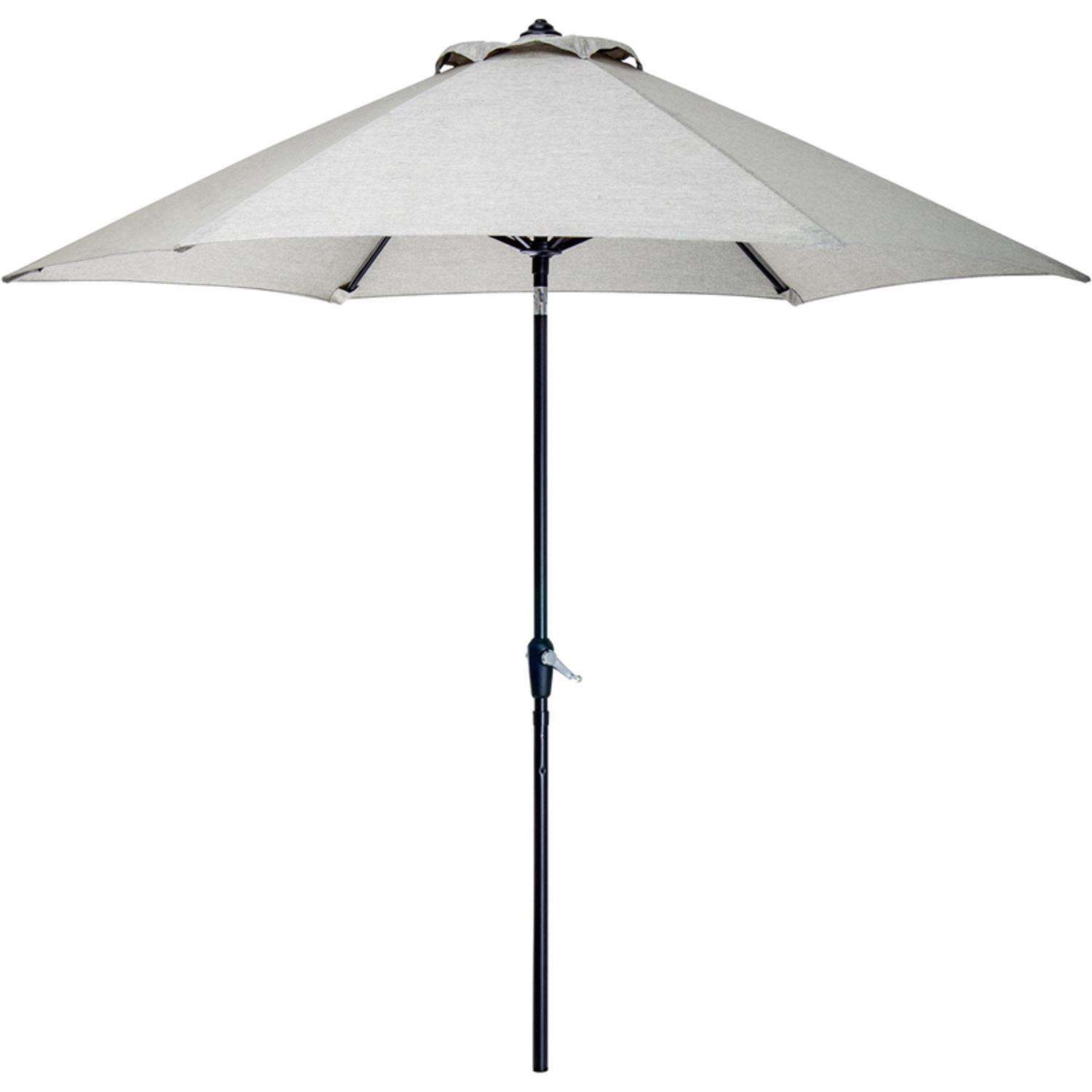 Hanover Lavallette 9 ft. Tiltable Gray Patio Umbrella Ace Hardware
