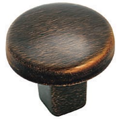 Amerock Forgings Round Furniture Knob 1-1/4 in. D 1-1/8 in. Oil-Rubbed Bronze 1 pk