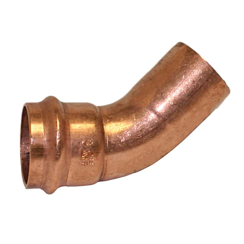 3/4" C x 3/4" C 45-Degree Copper Elbows 25 
