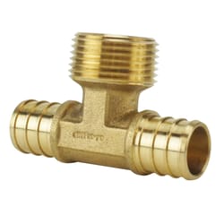 Apollo 3/4 in. PEX Barb in to X 3/4 in. D Barb Brass Tee