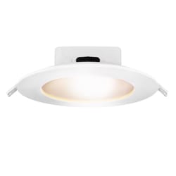 Feit Enhance Warm White 7.3 in. W Plastic LED Dimmable Recessed J-Box Downlight 12 W