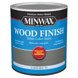 Minwax Wood Finish Solid Classic Gray Water-Based Wood Stain 1 qt