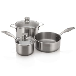 Frigidaire Stainless Steel Cookware Set Silver