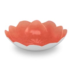 TarHong 79 oz Red/White Melamine Midsummer Floral Figural Serve Bowl 13.4 in. D 1 pc