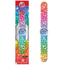 Watchitude Slap Child's Sassy Sequins Round Multicolored Digital Watch Silicone Water Resistant