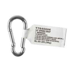 Hampton Small Zinc-Plated Silver Steel 3.75 in. L Rope Binding Hook 300 lb  1 pk - Ace Hardware