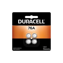 Duracell Alkaline 76A LR44 1.5 V 0.11 mAh Medical Battery 4 pk