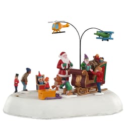 Lemax Multicolored Santa and Children Christmas Village 6.5 in.