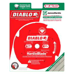 Diablo HardieBlade 6-1/2 in. D X 5/8 in. PCD Fiber Cement Blade 4 teeth 1 pk