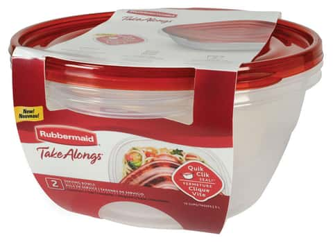 Rubbermaid 16 cups Clear/Red Food Storage Container 1 pk - Ace Hardware