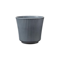 SK 4.3 in. H X 4.7 in. D Clay Delphi Ceramic Pot Grayish Blue