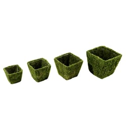 SuperMoss Deco Wire Woodside Planter Set Green