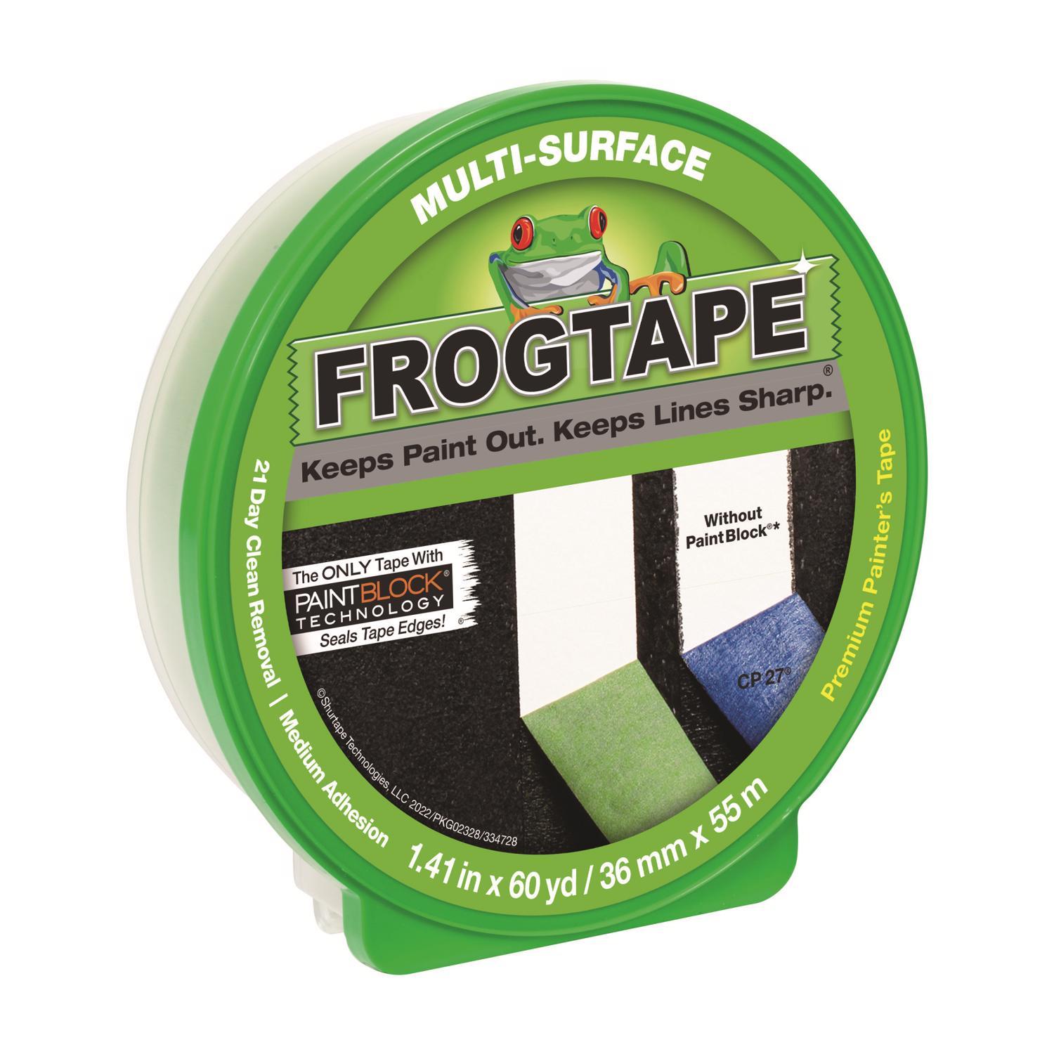FrogTape 1.88 in. W X 60 yd L Green Medium Strength FrogTape 1.88 in. W X 60 yd L Green Medium Strength