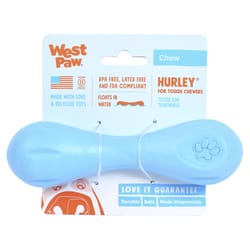 West Paw Zogoflex Hurley Bone Plastic Chew Dog Toy Small in. 1 pk