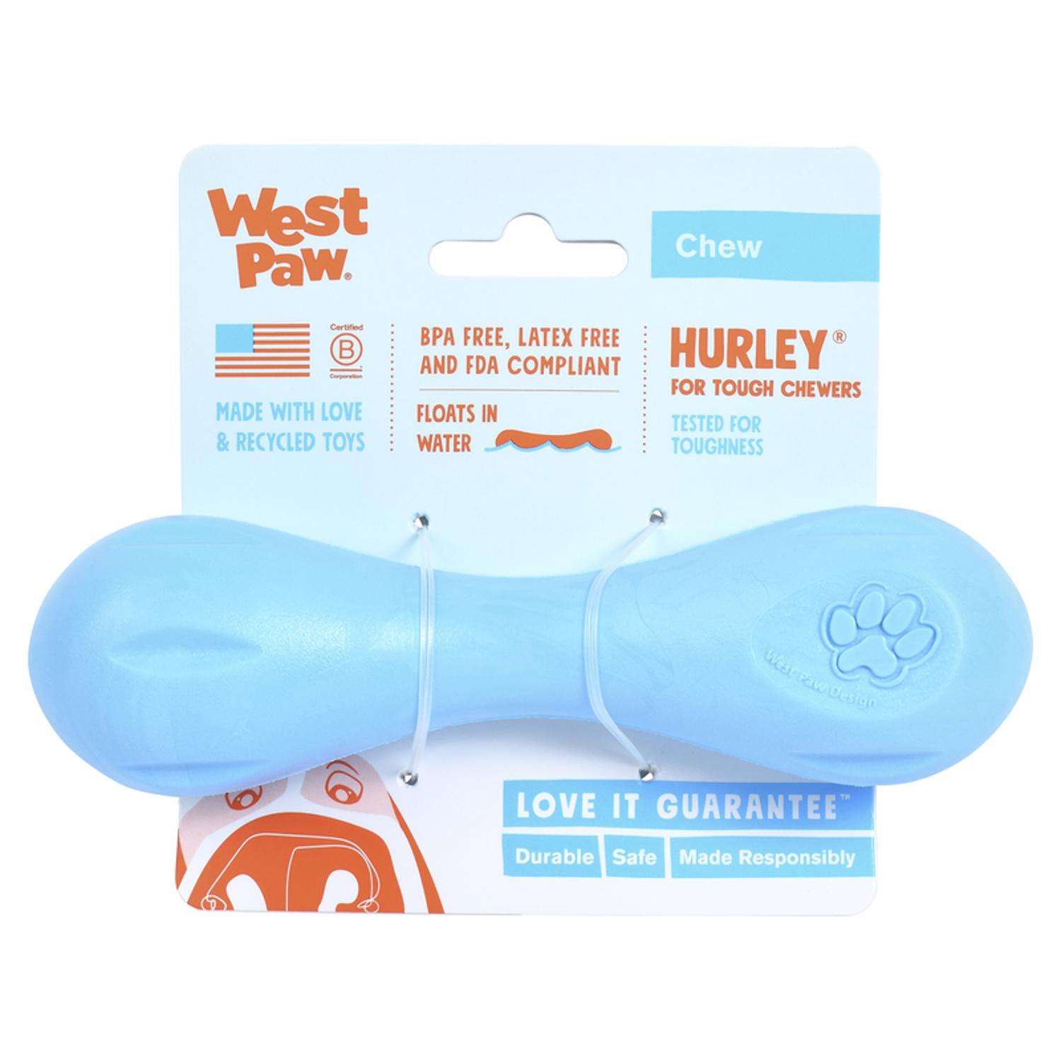 West Paw Zogoflex Hurley Tough Dog Chew Toy, Large < Pets Plus