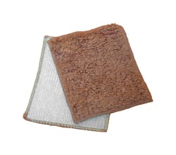 Janey Lynn's Designs Shrubbie Rin Tan Tan Cotton/Nylon Solid Kitchen Utility Cloth 2 pk