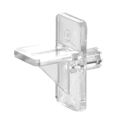 Richelieu Clear Plastic Shelf Shelf Support Peg 1/4 inch Ga. 0.5