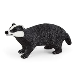 Schleich Wild Life Badger Toy Black/White 1 pc