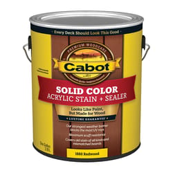 Cabot Solid Color Acrylic Stain & Sealer Solid Redwood Acrylic Deck Stain 1 gal
