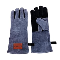 Breeo Fire Gloves Gray One Size Fits All 1 pk