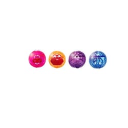 Multipet Doglucent Assorted TPR Ball with Animal Faces Dog Toy Small