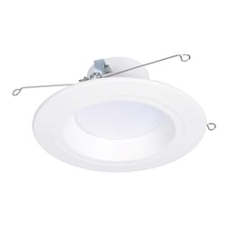 Halo Retrofit Series Matte White 5/6 in. W LED Dimmable Recessed Downlight 90 W