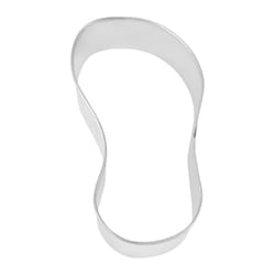 R&M International Corp 5 in. L Flip Flop Cookie Cutter Silver 1 pc