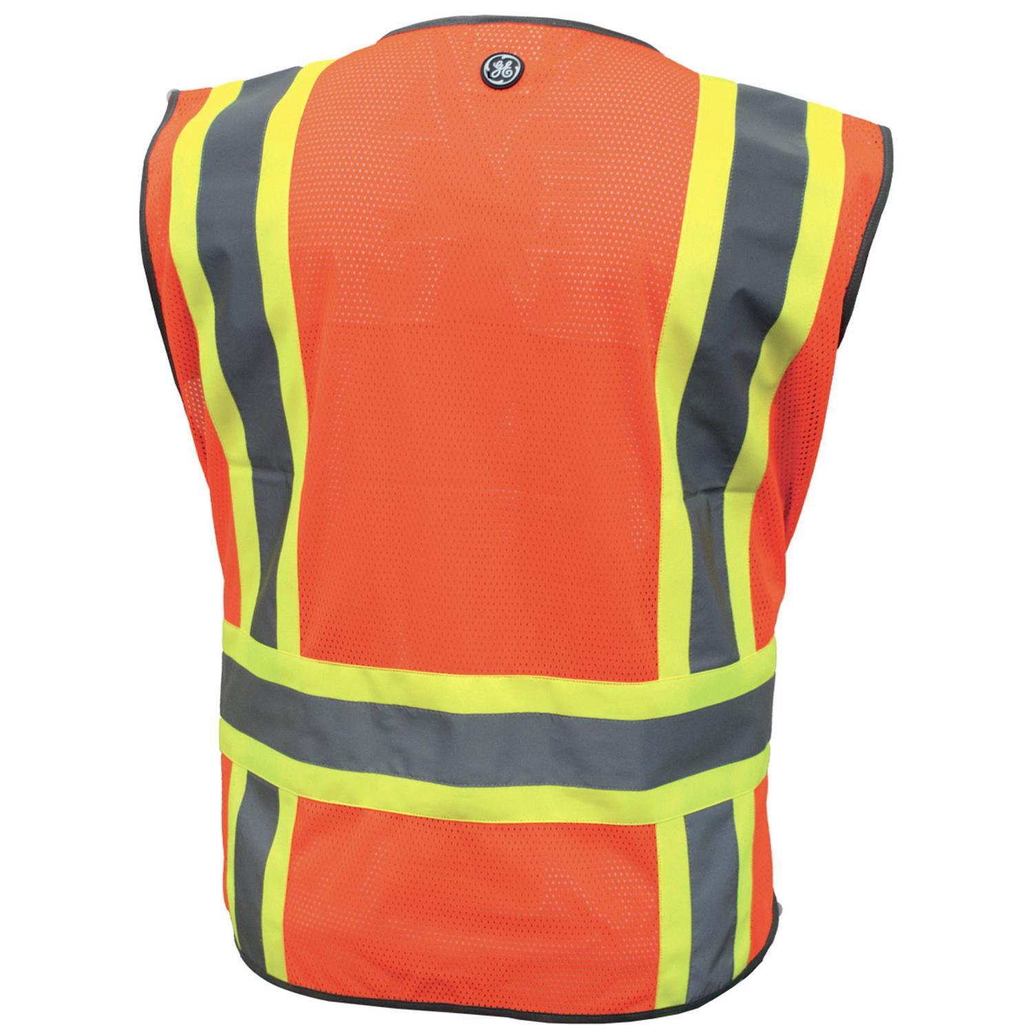 General Electric Reflective Safety Vest Orange XL Mfr