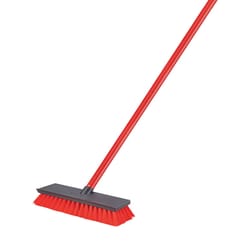 O-Cedar 10 in. W Soft Bristle 54 in. Steel Handle Deck Brush - Ace Hardware