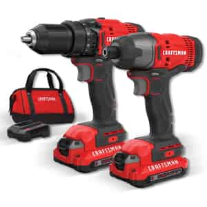 craftsman tool power combo kit v20 tools volt max lowes ion hardware 20v included drill deals buya lithium li friday