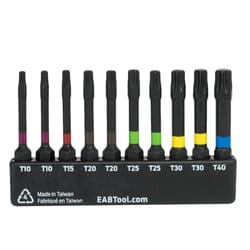 Stay Sharp Torx Assorted X 2 in. L Torsion Screwdriver Bit S2 Tool Steel 10 pc