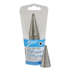 Ateco Silver Stainless Steel Shaped Pastry Tubes