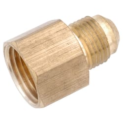 Anderson Metals 1/4 in. Male Flare in. X 1/2 in. D FIP Brass Coupling