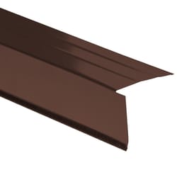 Amerimax 2.5 in. W X 10 ft. L Galvanized Steel Overhanging Roof Drip Edge Brown