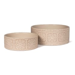 Pet Shop by Fringe Studio Sand Ceramic 3.25 cups Pet Bowl For Dogs