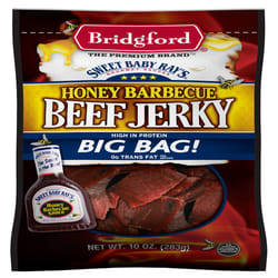 Bridgford Sweet Baby Ray's Honey BBQ Beef Jerky 10 oz Bagged