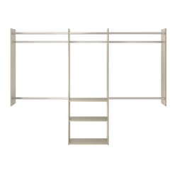 Easy Track 84 in. H X 96 in. W X 14 in. L Wood Laminate Closet Organizer