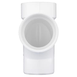 Charlotte Pipe Schedule 40 1-1/2 in. Hub X 1-1/2 in. D Hub PVC Sanitary Street Tee 1 pk