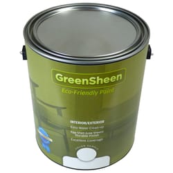 Green Sheen Eggshell White Paint Exterior and Interior 1 gal