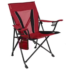 Kijaro Dual Lock 1-Position Red Camping Folding Chair