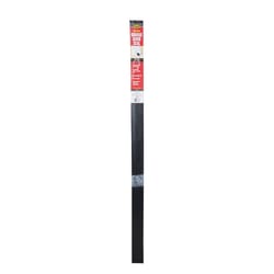 M-D BUILDING PRODUCTS Black Aluminum/Vinyl Weatherstrip For Garage Doors 108 in. L X 0.63 in.