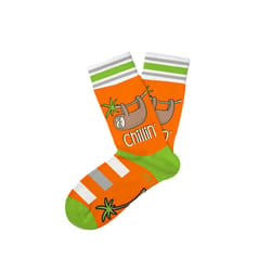 Two Left Feet Unisex Just Chillin S/M Novelty Socks Multicolored