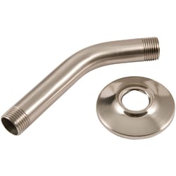 PlumbCraft Brushed Nickel 6 in. Shower Arm and Flange