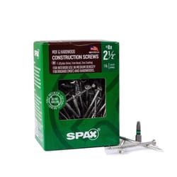 SPAX MDF No. 8 in. X 2-1/2 in. L T-20+ Trim Head Construction Screws 1 lb 154 pk