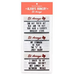EL Arroyo 9 in. L X 4 in. W Always Hungry Button Magnets 3 pc