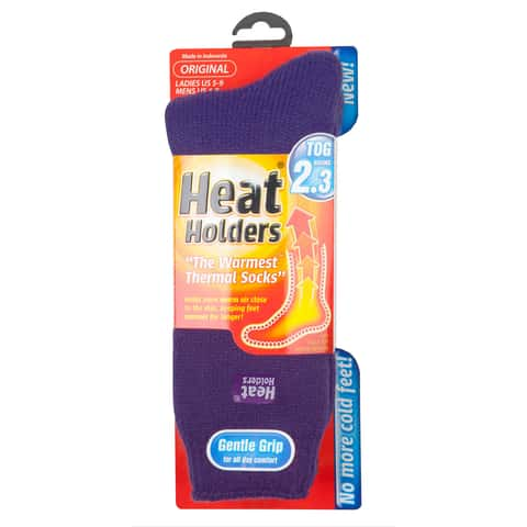 Heat Holders Women's Thermal Socks, Purple 