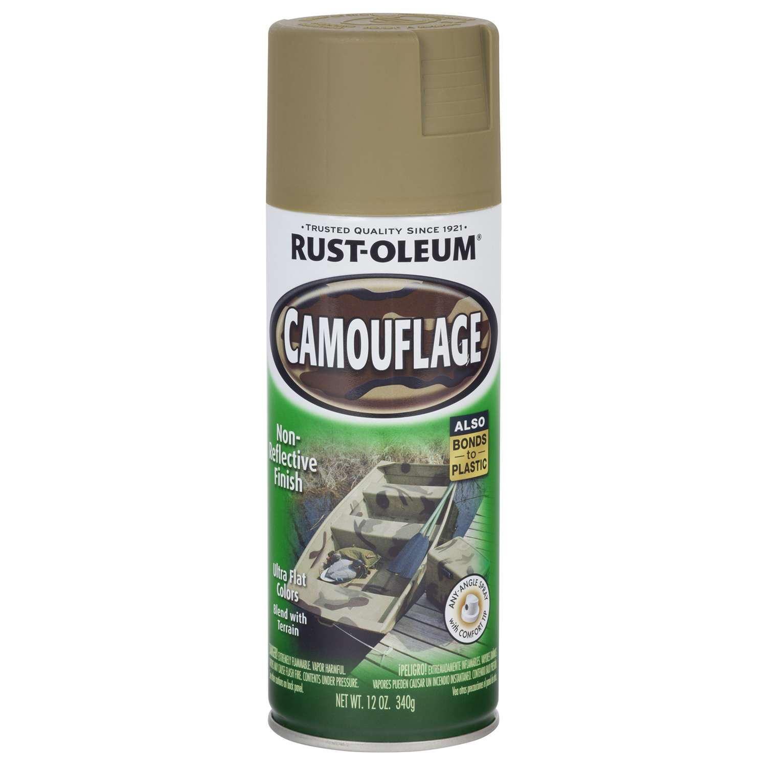 RustOleum Specialty Flat Khaki Camouflage Spray Paint 12 oz. Ace