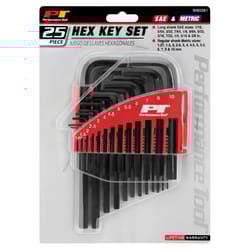 Performance Tool Assorted Metric and SAE Hex Key Set 25 pc